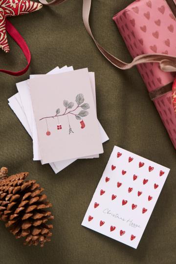 Set 8 Biglietti Natalizi "Il mio Natale Nostalgico" Ib laursen
