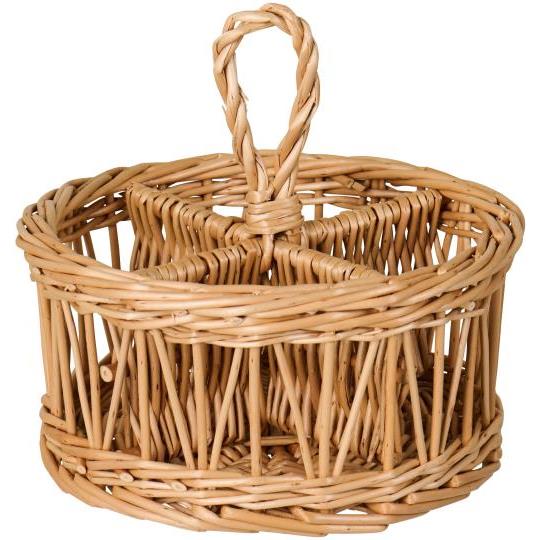 Cestino IB Laursen in salice 4 scomparti Ø20 cm