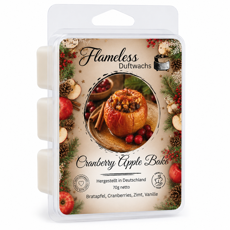 Cera Profumata Cranberry Apple Bake 70 g – Flameless