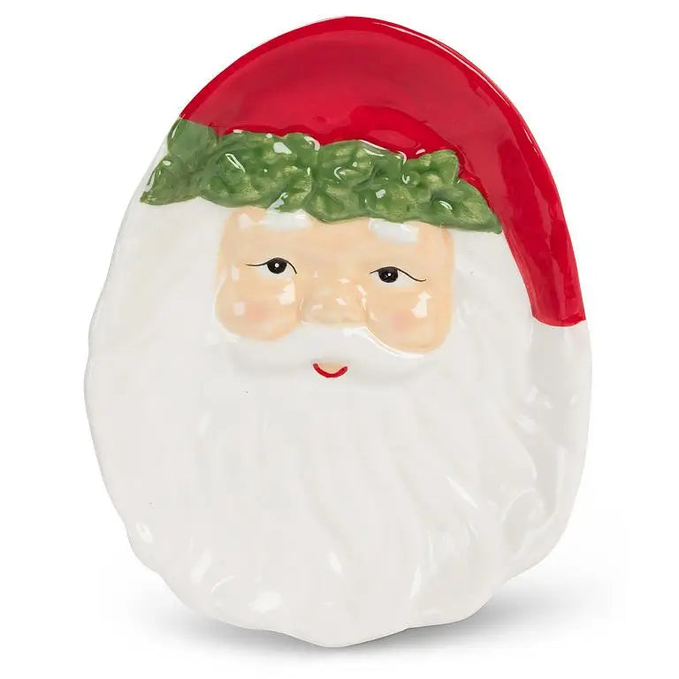 Piatto Babbo Natale in Ceramica 12x12 cm