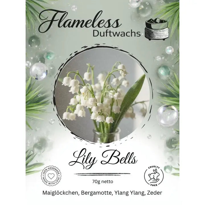 Cera Profumata di Soia Lily Bells Flameless 70g