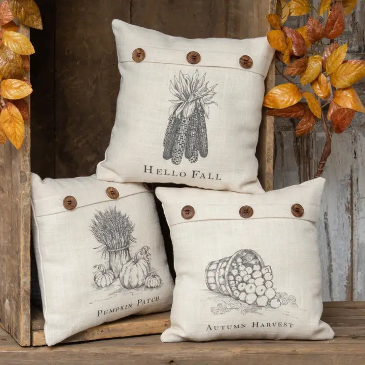 Mini Cuscino Autunnale Decorativo 25x25 cm Imbottito