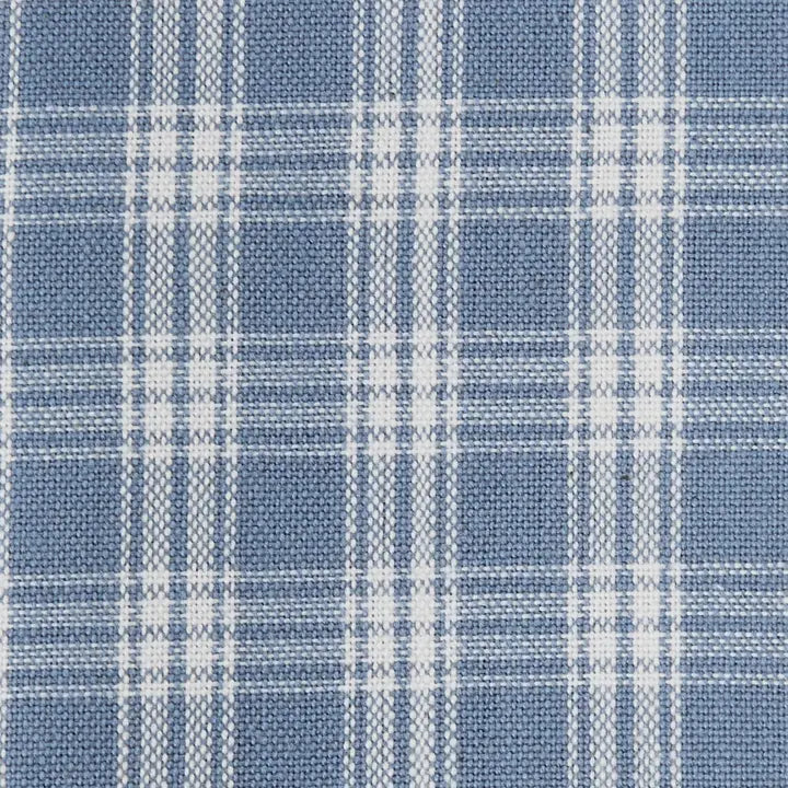 Blue checked valance