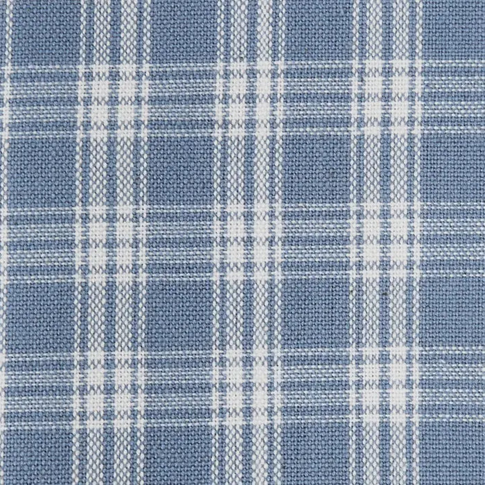 Blue checked valance