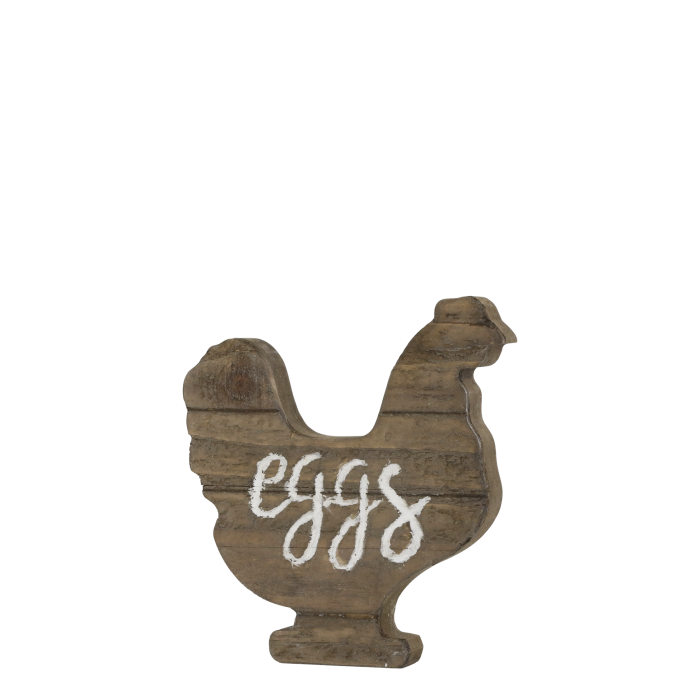 Gallina decorativa in legno Chic Antique