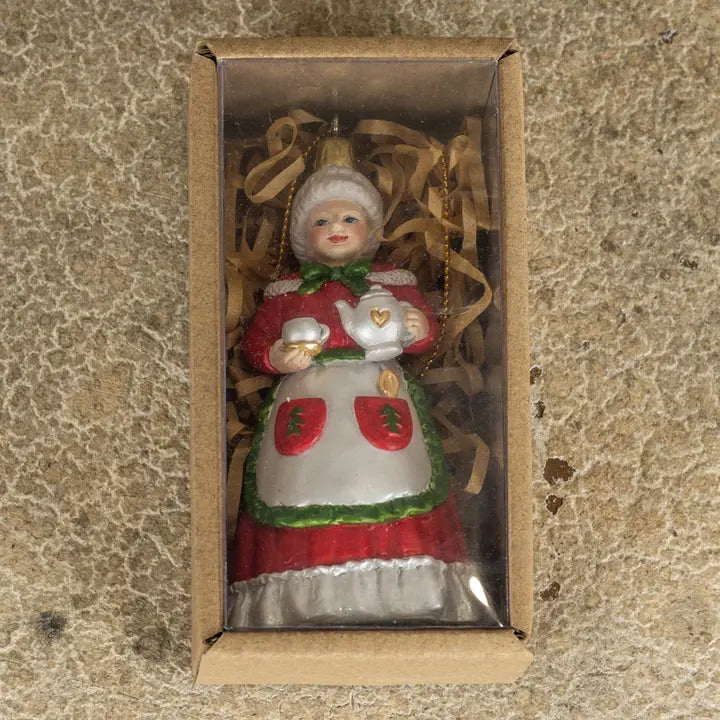 Decorazione Natalizia Mrs Claus da Appendere H 10,2 cm