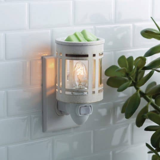 Scaldacera Elettrico da Presa Bianco Shabby – Candle Warmers