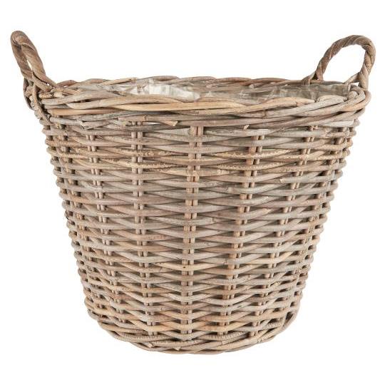 Cesto Portavaso in Rattan Naturale 47 cm