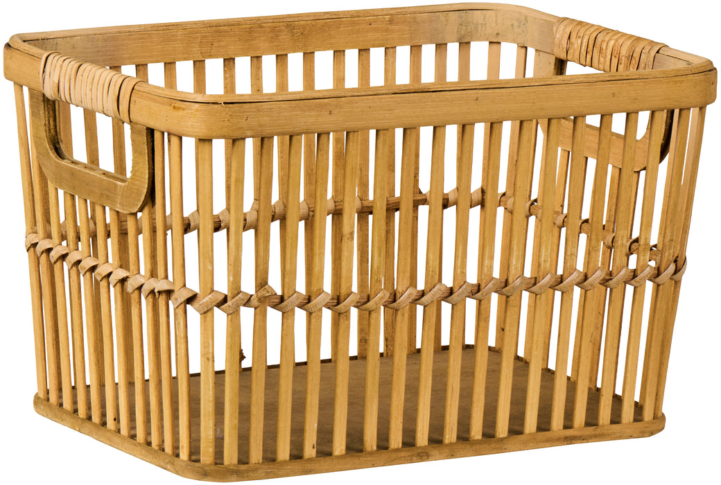 Cesto con maniglie in Bambù