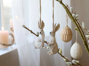 Conigli con glitter set di 2 - Arredo Casa da Sogno
