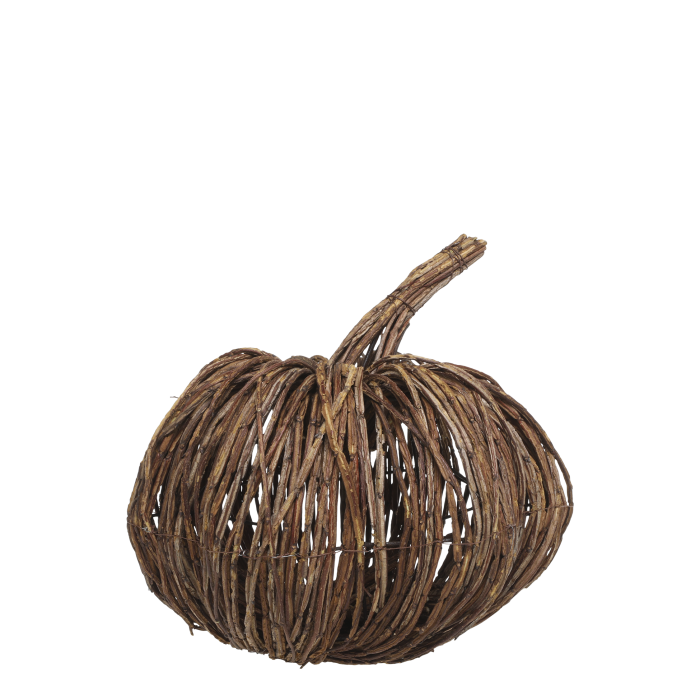 Rattan and iron pumpkin 33 cm - Chic antique