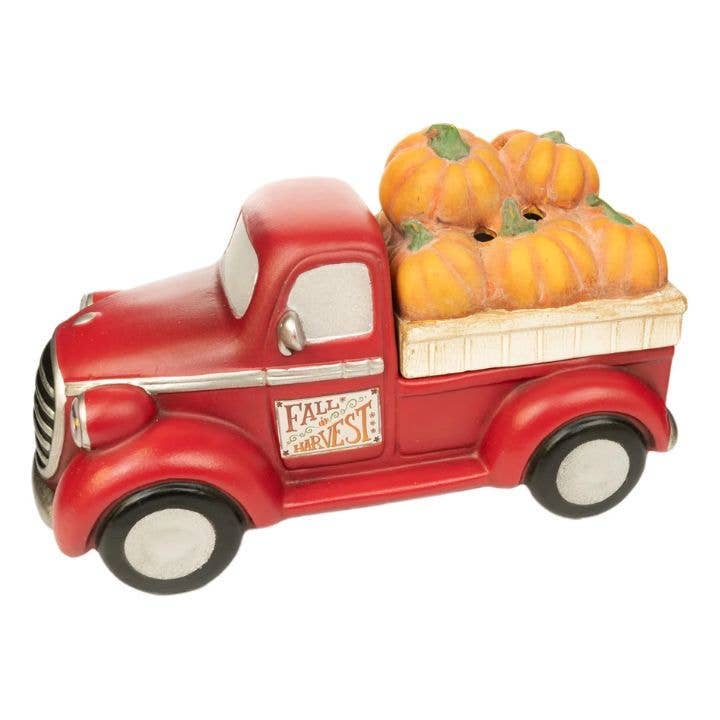 Scaldacera elettrico con fragranza "Camion rosso con zucche"