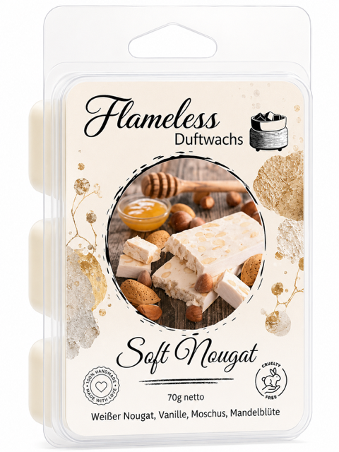 Cera Profumata Soft Nougat 70 g – Flameless