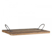Vecchio vassoio in legno riciclato con maniglie chic antique - Arredo Casa da Sogno