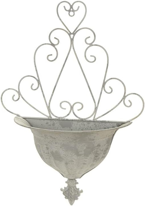 Vaso da Parete Vintage in Metallo – Nuvole di Stoffa
