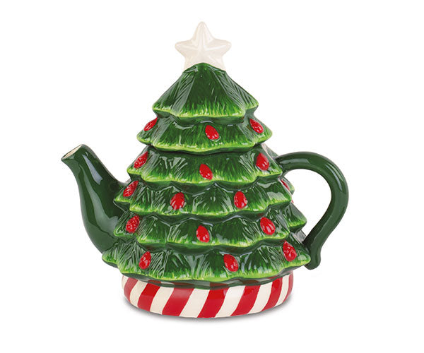 Teiera natalizia a forma di albero di Natale 20,5 x H 21 cm