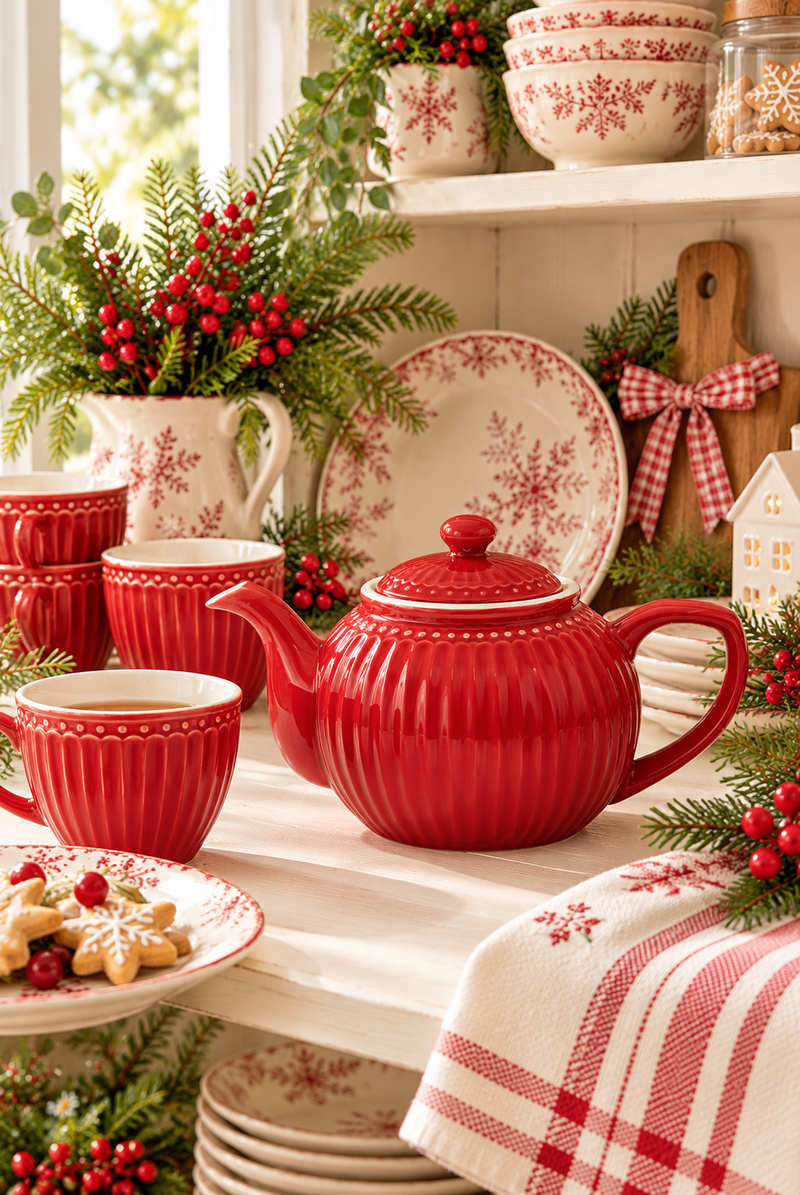Teiera Alice Red 1 Litro in Ceramica Rossa – GreenGate