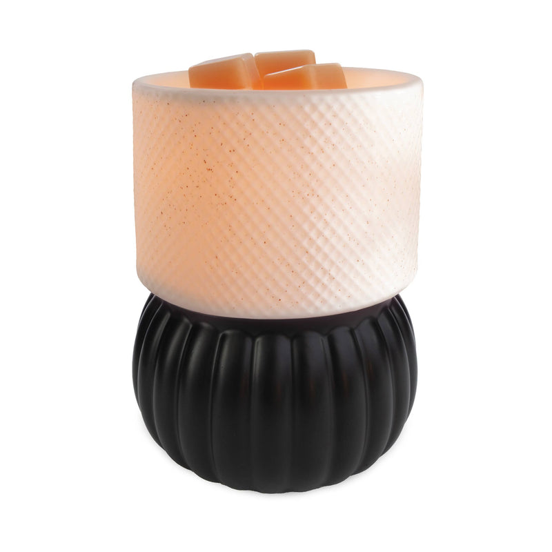 Lampada Elettrica Diffusore Luxe 16 cm Bianco e Nero – Candle Warmers