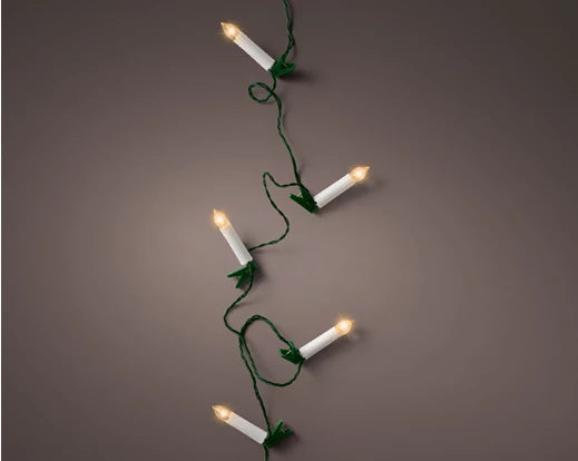 Catena di Luci Candela Bianco caldo 30 Led