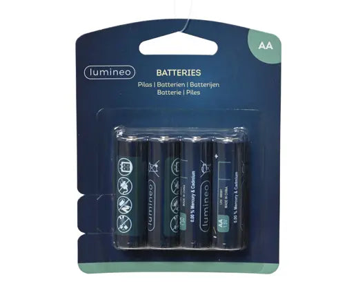Set 4 Batterie AA Lumineo 2900 mAh