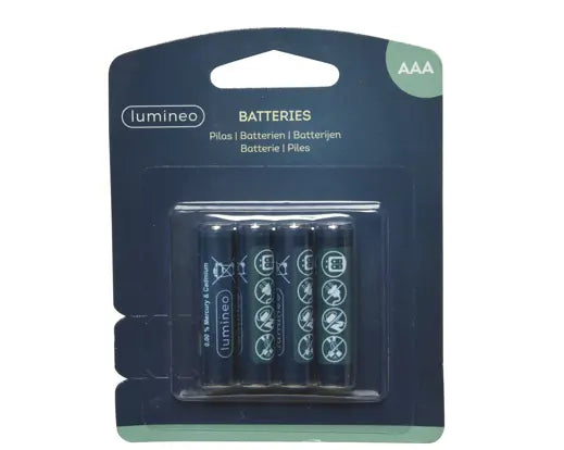 Set 4 Batterie AAA Lumineo 1300 mAh – Mini Stilo