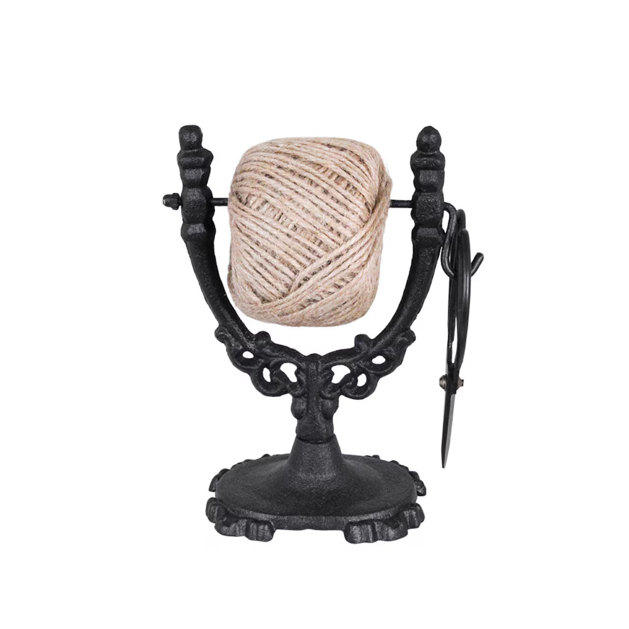 Porta spago in ghisa con forbici