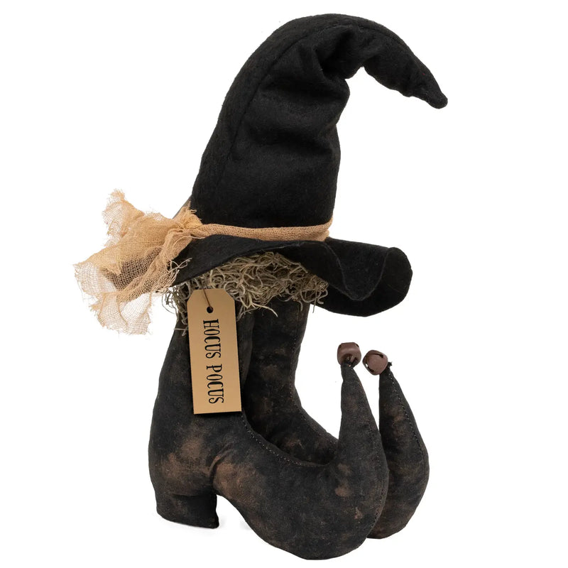 Stivali da Strega Decorativi in Tessuto Hocus Pocus 35 cm