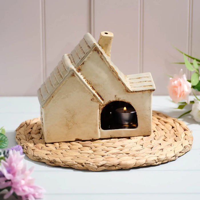 Casetta cottage Portatealight  in Gres 20 cm