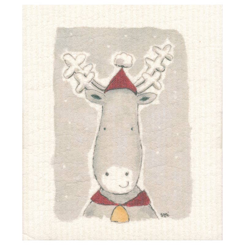 Panno per piatti con design renna di Natale