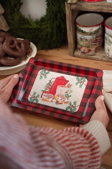 Vassoio invernale in metallo