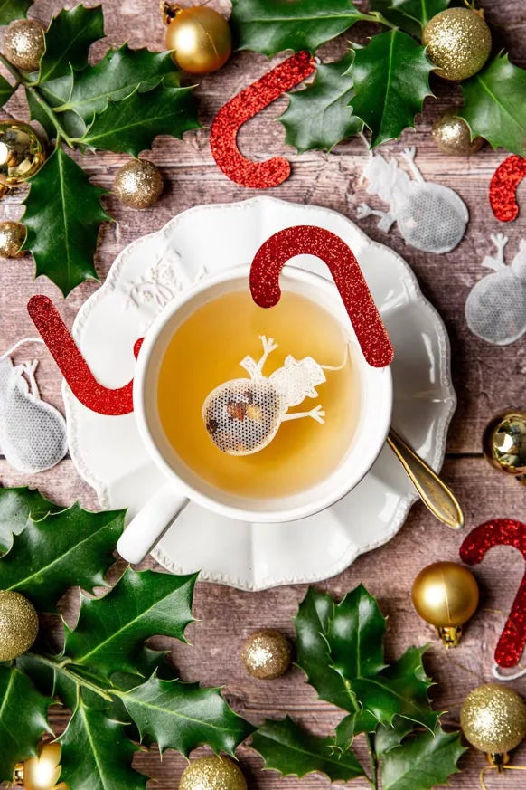 Bustine di tè natalizie  Pupazzo di neve x5