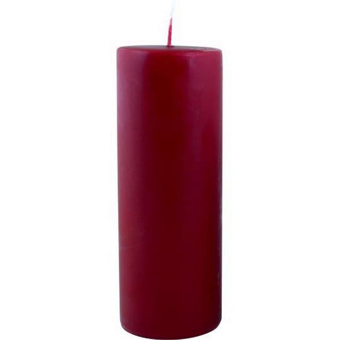 Candela in paraffina rosso scuro h 20 cm
