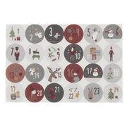 Foglio Con 24 Adesivi Per Calendario Di Natale 1-24 - Arredo Casa da Sogno