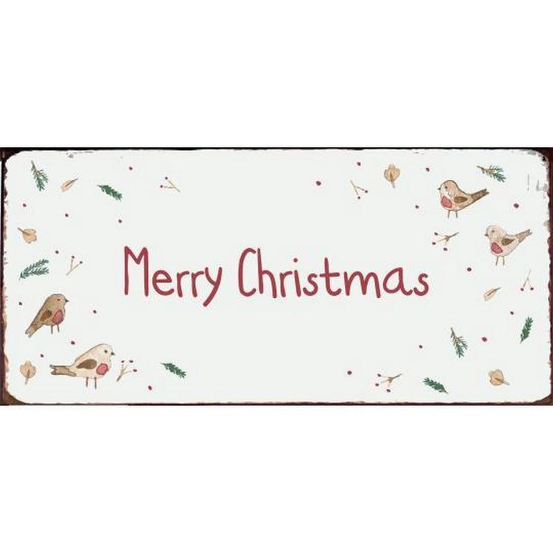 Targa In Metallo Buon Natale - Arredo Casa da Sogno