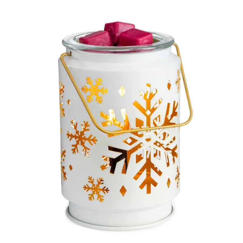 Lampada Scaldacera Elettrica Snowflake Edison Bianca – Candle Warmers®