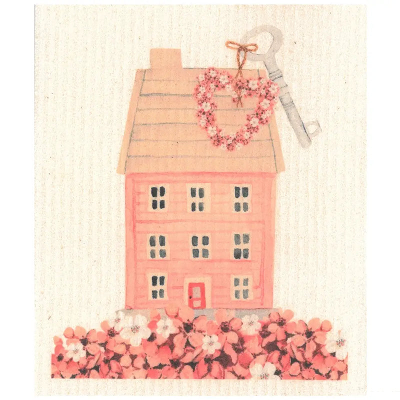 Panno svedese Casa rosa