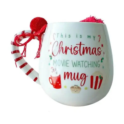 Tazza natalizia Christmas Movie con manico Candy Cane