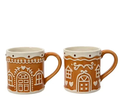 Tazza Natalizia Casetta Pan di Zenzero in Dolomite – Gingerbread