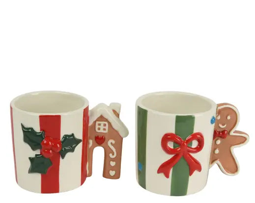 Tazza Natalizia con Manico Gingerbread in Dolomite