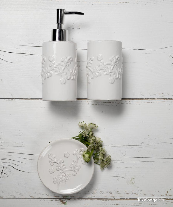 Set per il bagno in ceramica Bloom-Luxe lodge