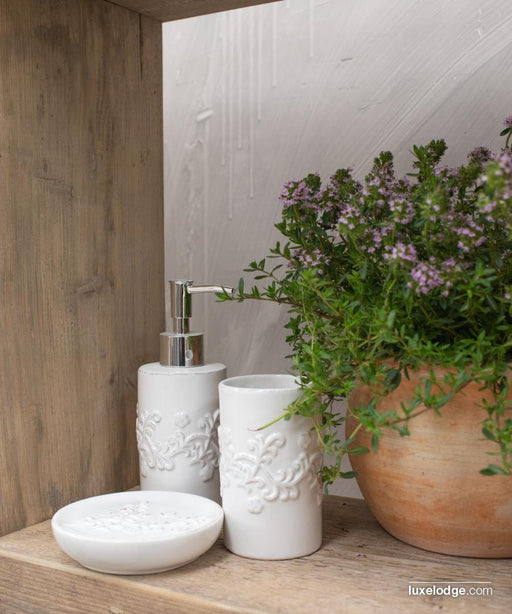 Set per il bagno in ceramica Bloom-Luxe lodge