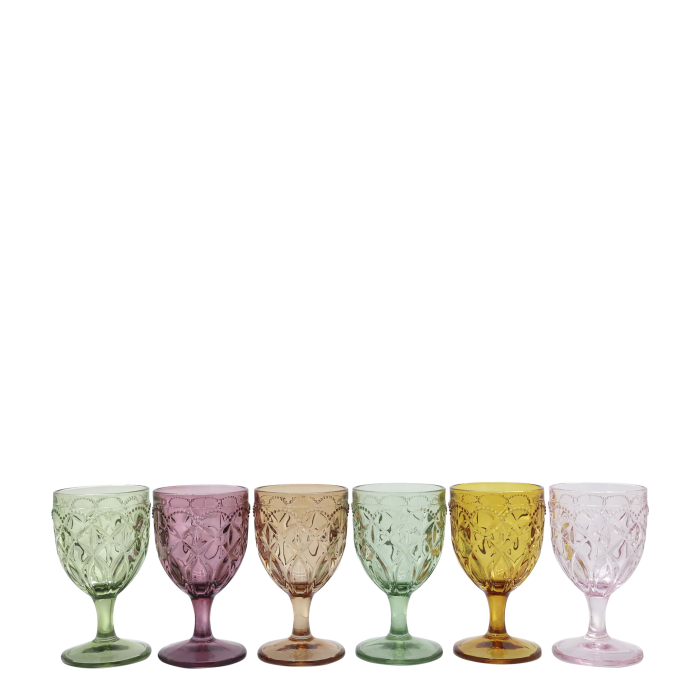 Set 6 Calici Colorati Saint Emilion Chic Antique