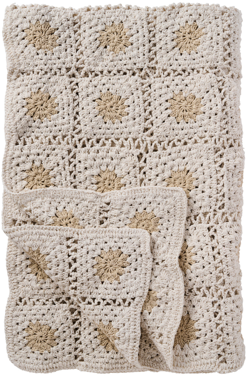Coperta all’Uncinetto IB Laursen 130x170 cm Color Crema