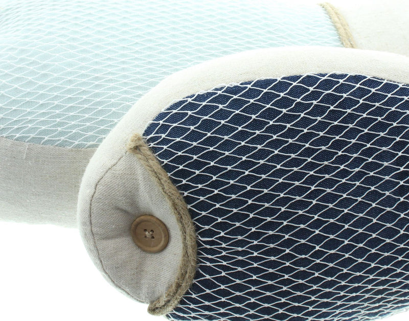 Set 2 Cuscini Decorativi Pesce in Tessuto