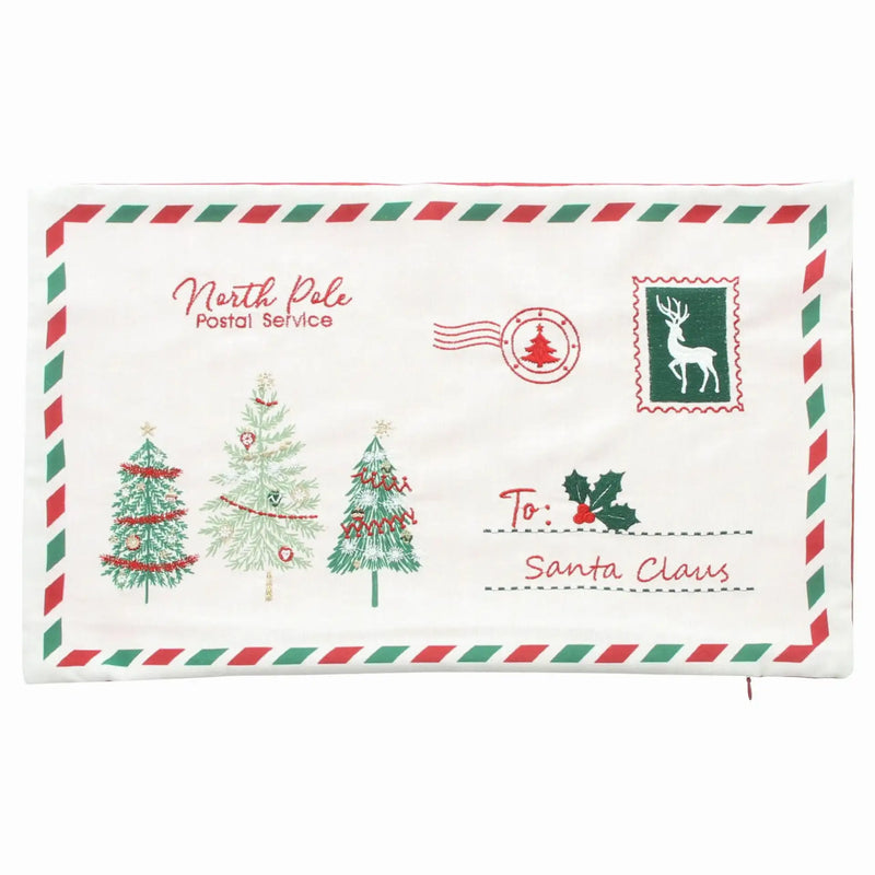 Federa cuscino natalizia 50x30 cm – Lettera a Babbo Natale