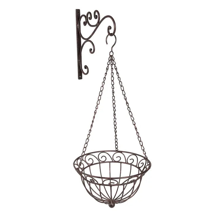 Cestino Sospeso Marrone Antico 28x28x75 cm