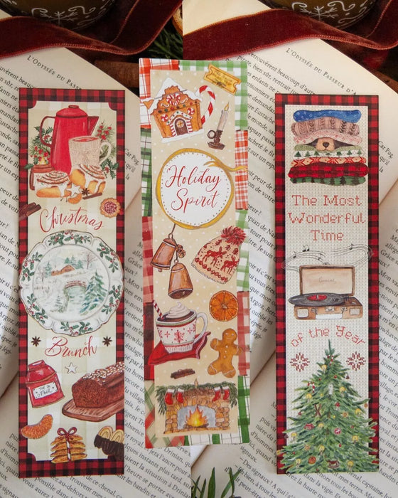 Set di 3 segnalibri invernali