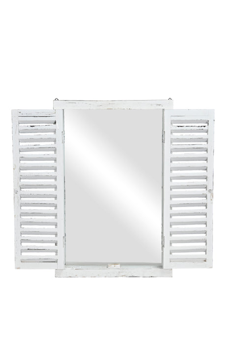 Window Mirror White Worn