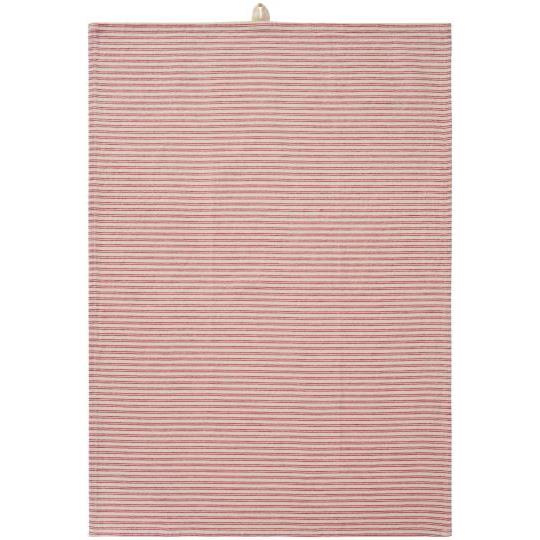 Strofinaccio a Righe Rosse IB Laursen in 100% Cotone 50x70 cm