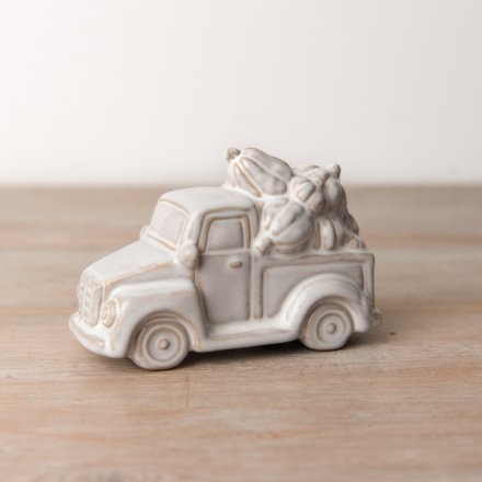 Ceramic pumpkin machine H 12 cm